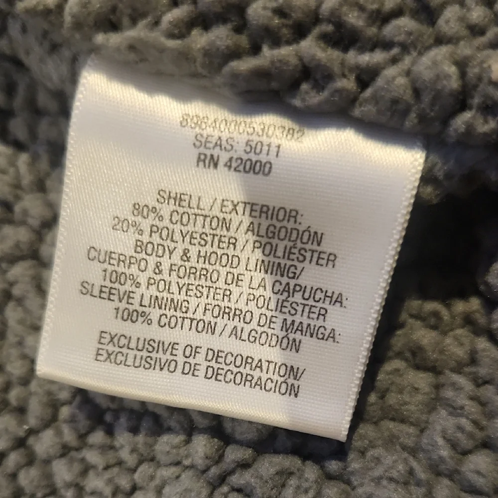 Basic Editions Men's Gray Heavy Zip-Up Hoodie